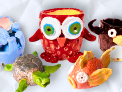 Spring Break Clay Class: Kids Pinch Pot Animals (Ages 8-12)